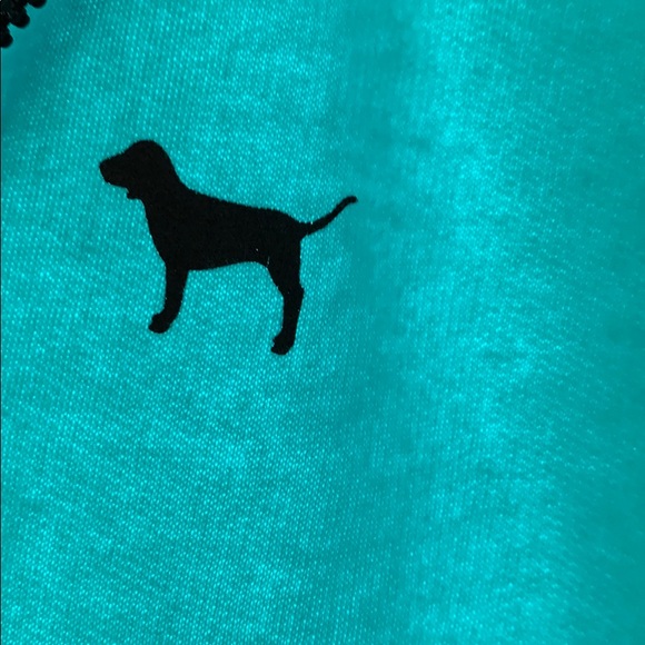 VS PINK sweater light blue half zip - Picture 3 of 4